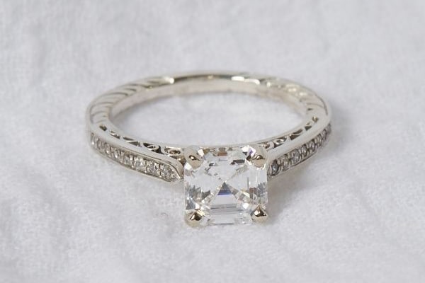 clean origin vintage inspired engagement ring