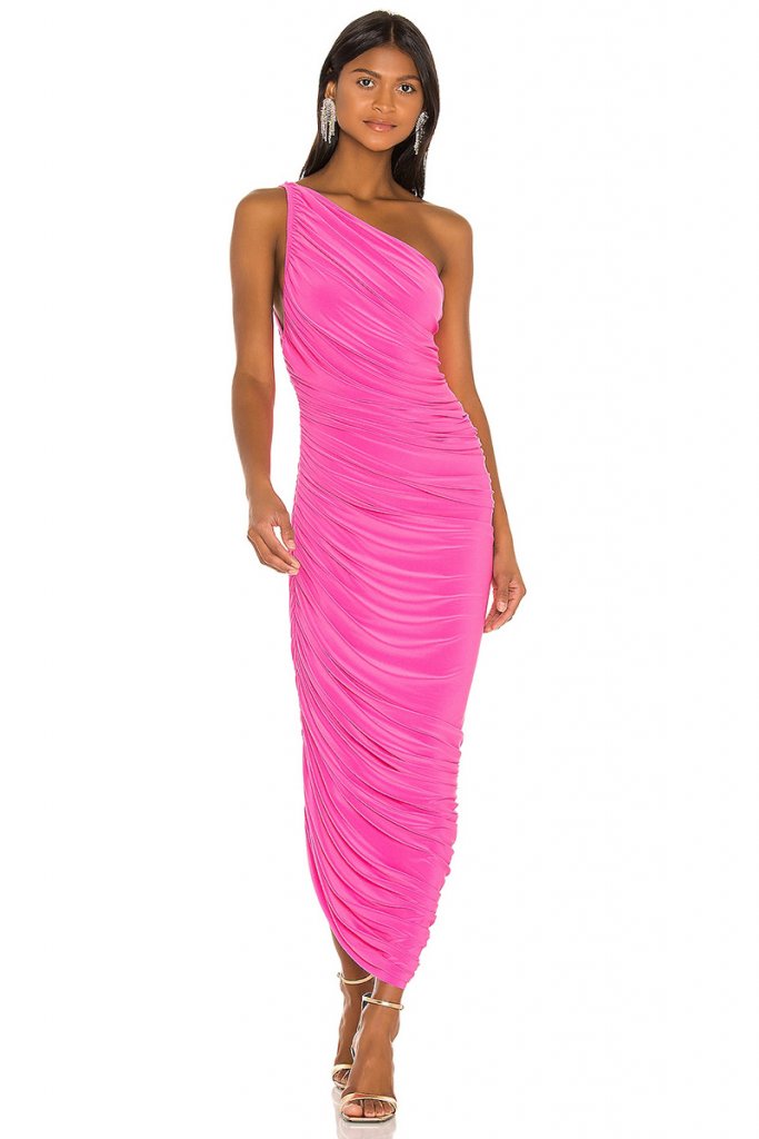 norma kamali revolve pink dress