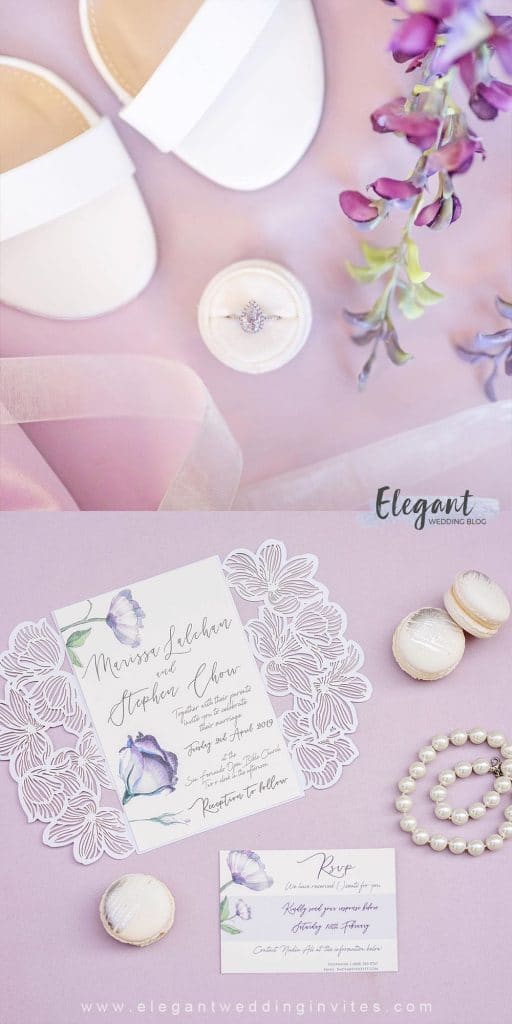 intriguing luxury shade of purple wedding color ideas