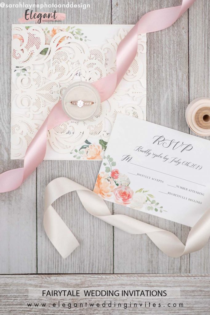 romantic touch wedding invitation design with beauty and sophistication