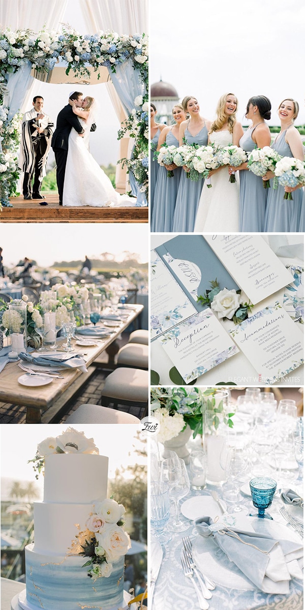 dreamy dusty blue wedding ideas 