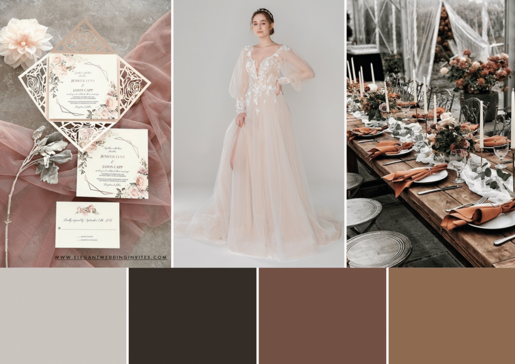 neutral color combo wedding idea