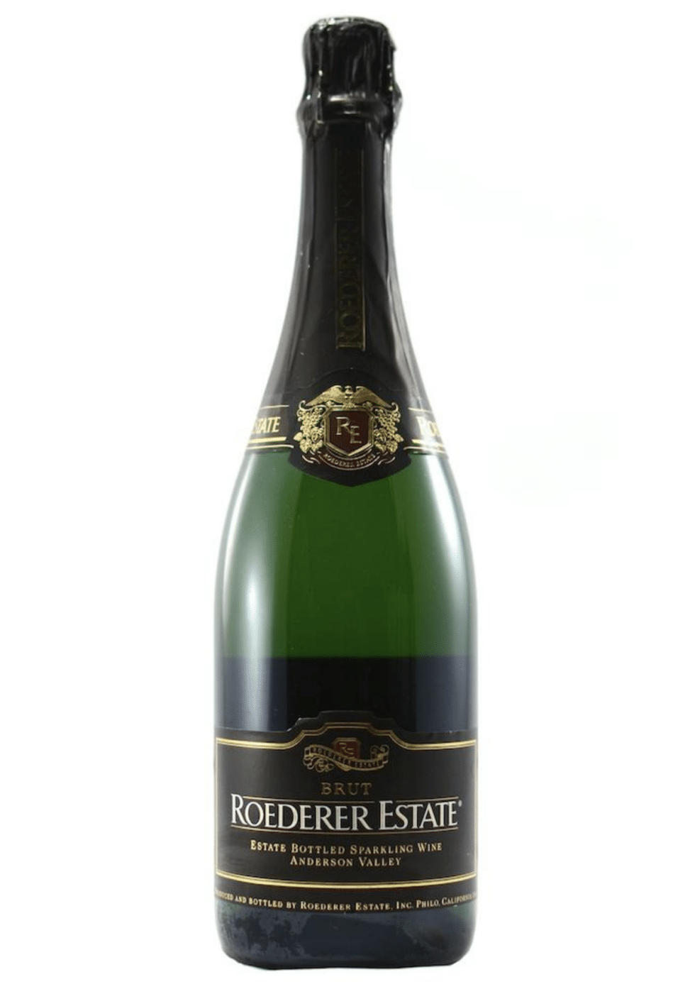 A bottle of sparkling wine.