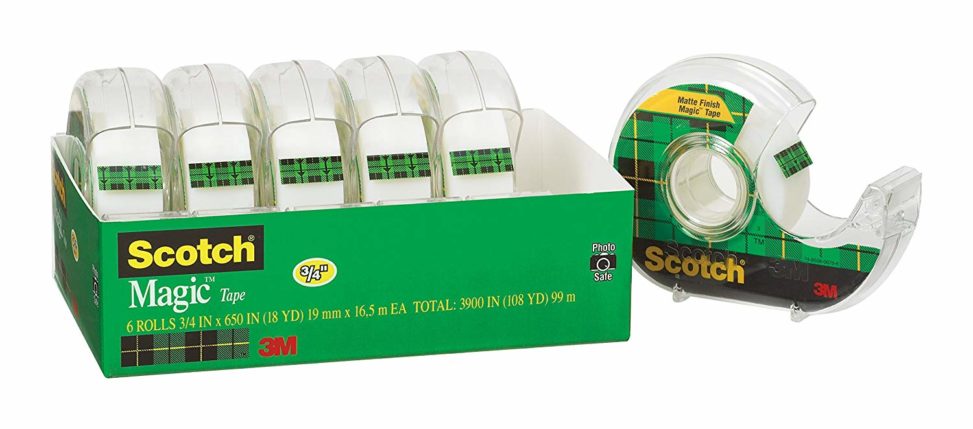 Rolls of scotch tape