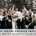 36 Trendy Emerald Green Fall Winter Wedding Color Ideas