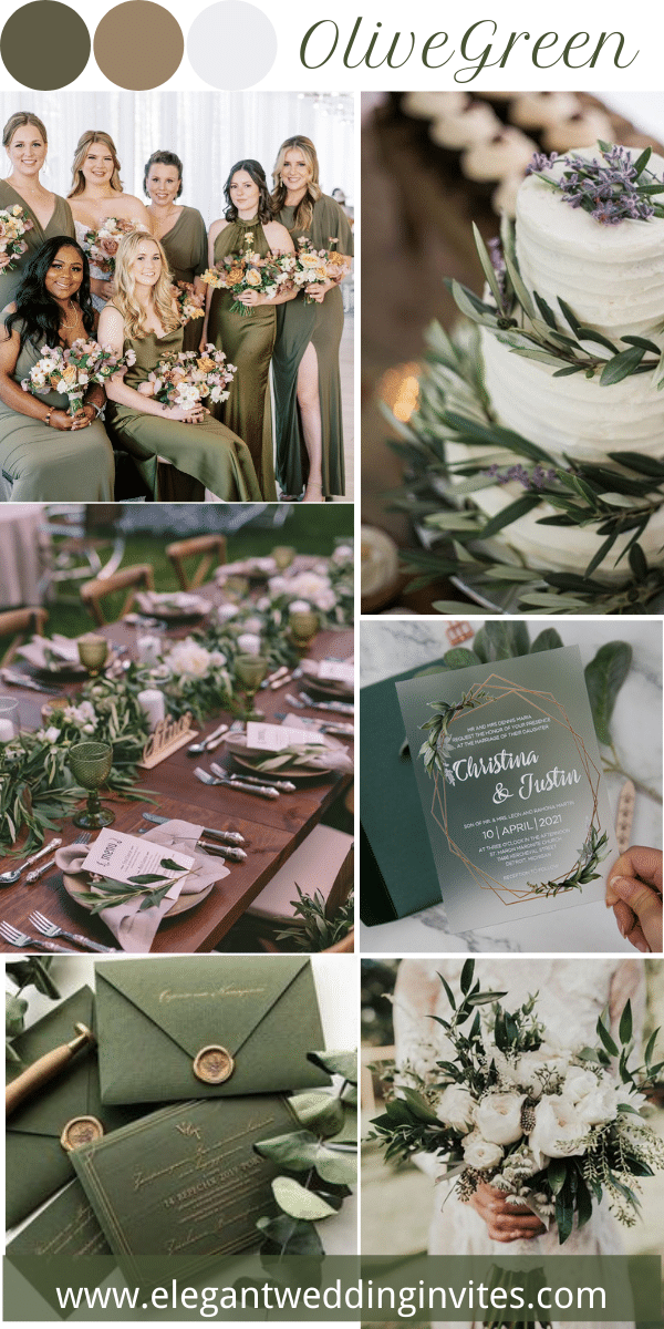 olive green wedding color ideas for your inspiration