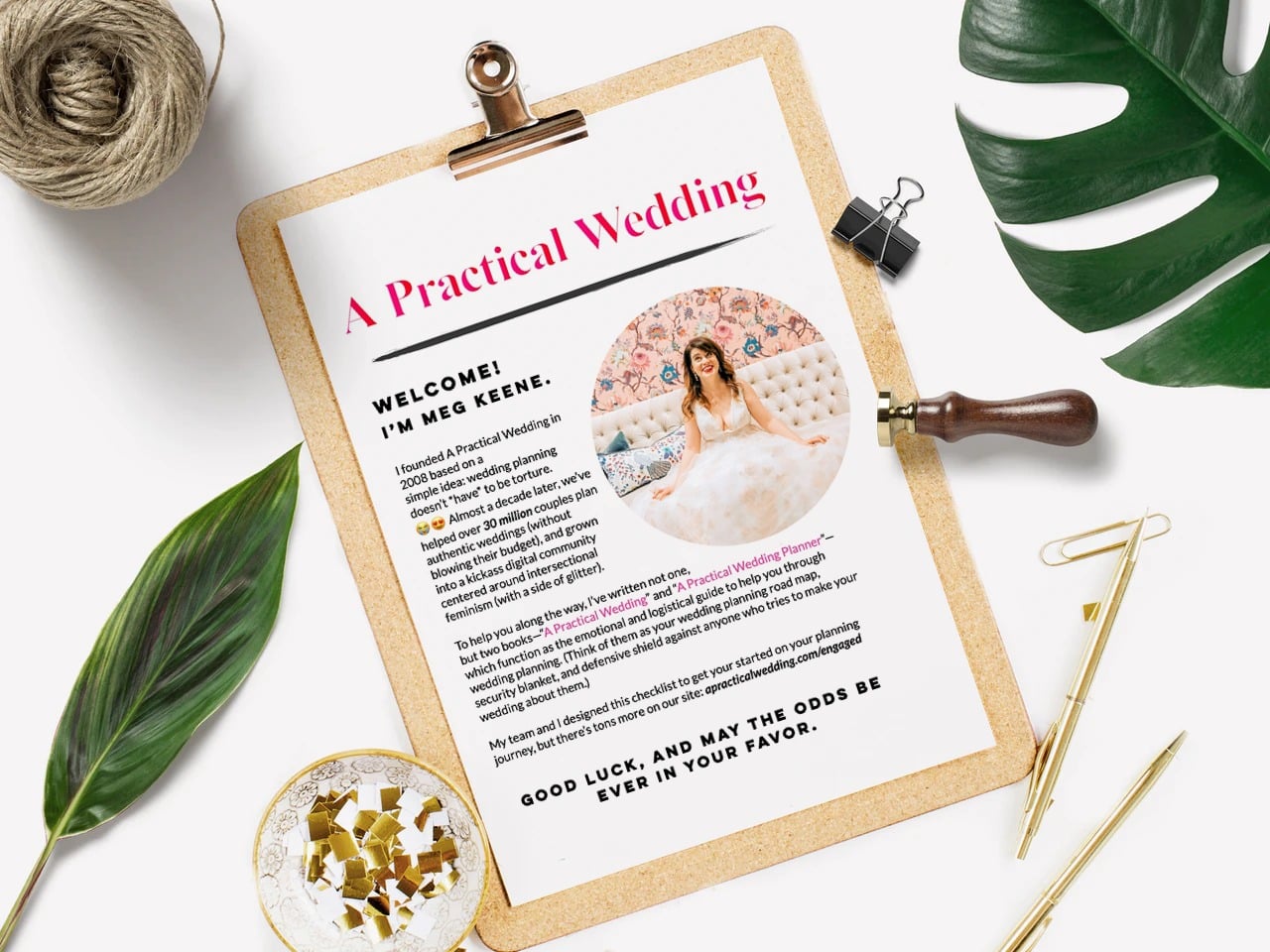 APW's free wedding planning checklist
